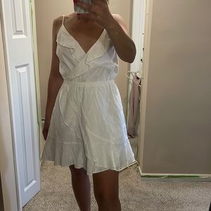 White mini dress